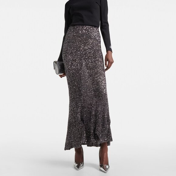 Jimmy Choo IXIA 95MM Mirrored Silver Metallic Leather Pointed Toe Heel Pumps - Picture 3 of 13